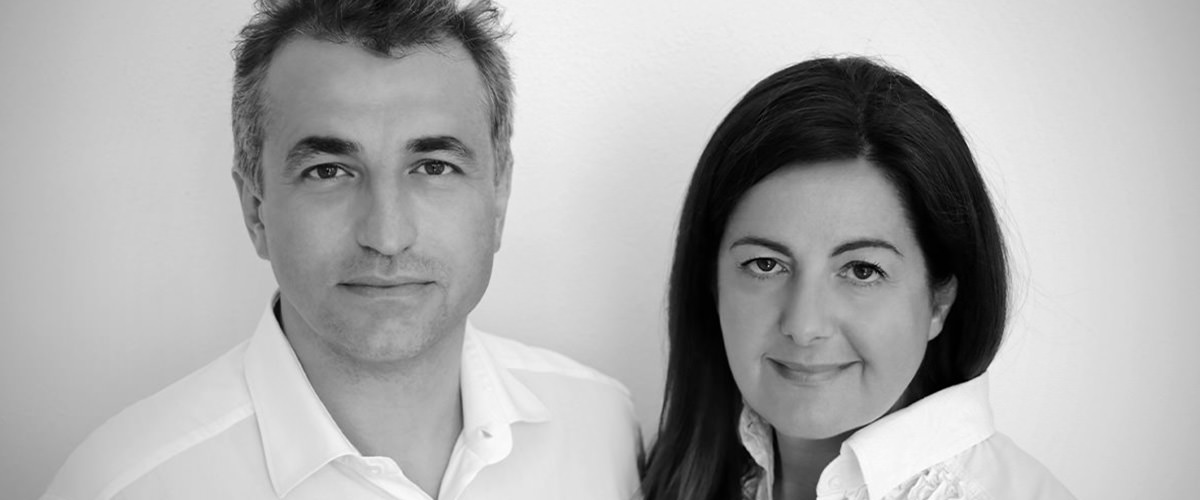 Designers Alberto Basaglia and Natalia Rota Nodari.