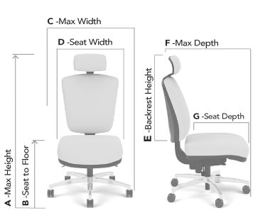 Chair with an advanced ergo synchro control mechanism #5C