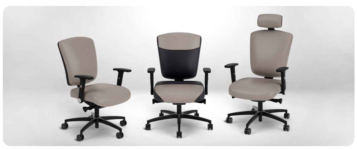 X-Chair X-Project Black Nylon Fabric Office Chair, Optional Headrest