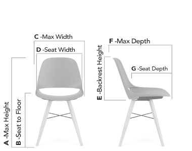 4-leg wood base chair #643