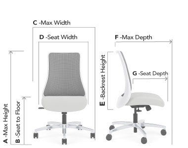 Chair with a basic tilt (#25C)