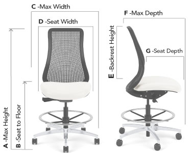 Extra-tall stool (#35C-11XDR)