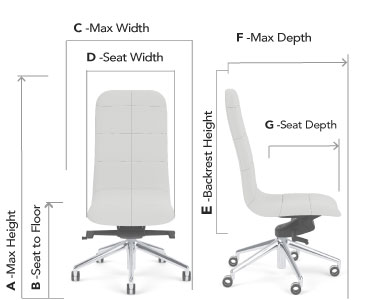 Chair with a dynamic knee tilt (#42C)