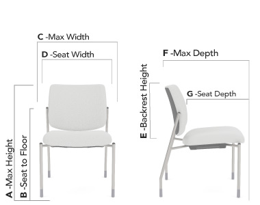 Chairs on casters #302-WH, #312-WH & #330-WH